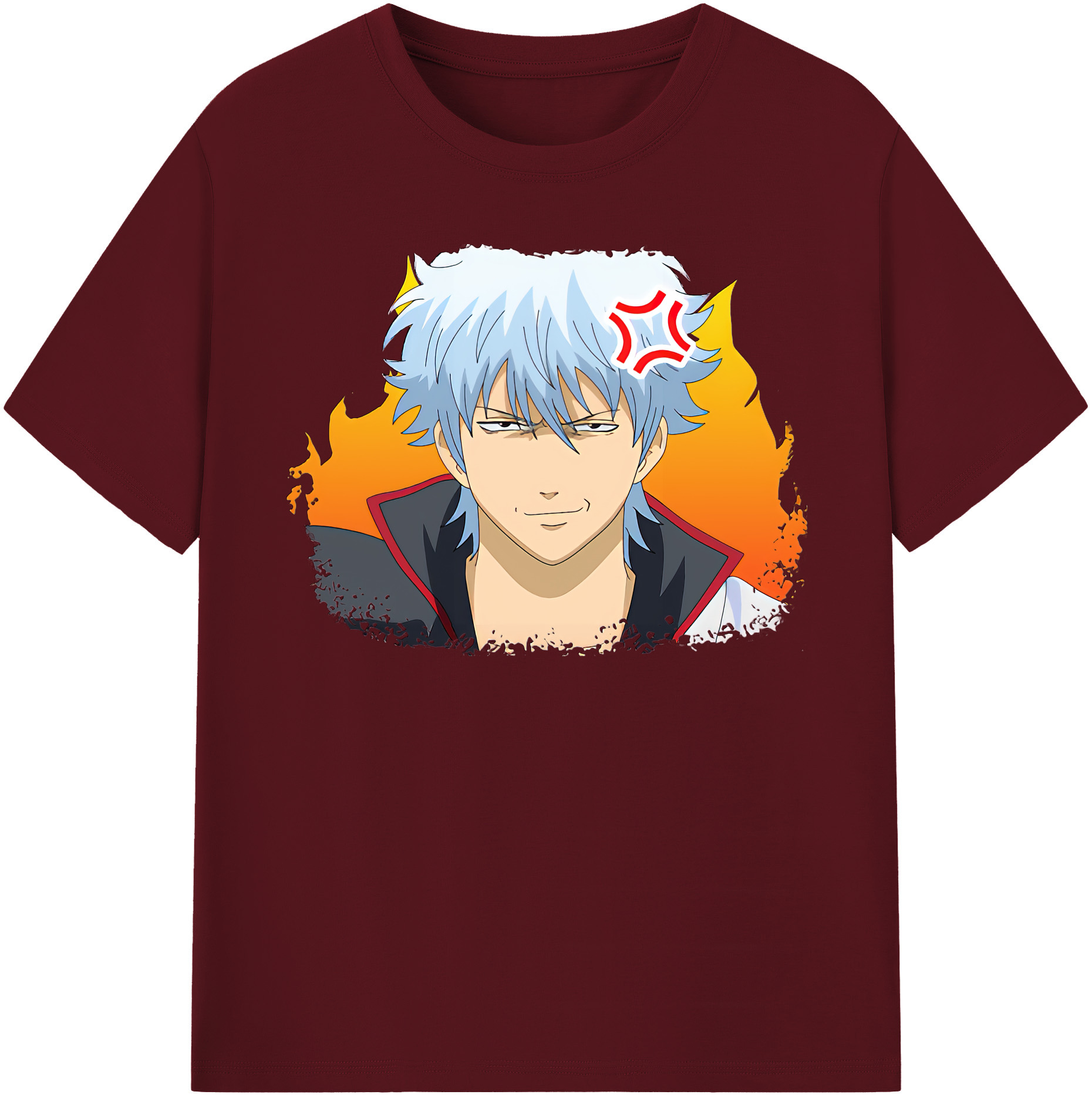 （画像用） ぎんたま 坂田銀時（さかたぎんとき） 神楽 志村新八（しむら しんぱち） GINTAMA Sakata Gintoki Kagura Shimura Shinpachi 綿100％半袖Tシャツ（フロントプリント）